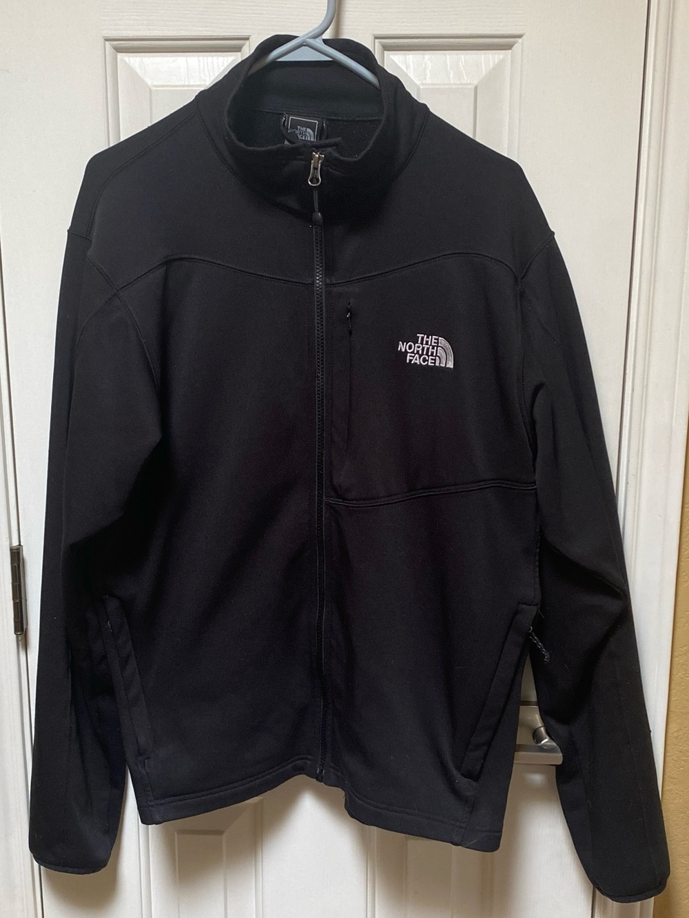 The North Face Men's Apex I Bionic Softshell Full Zip Jacket Black Sz Large VGC